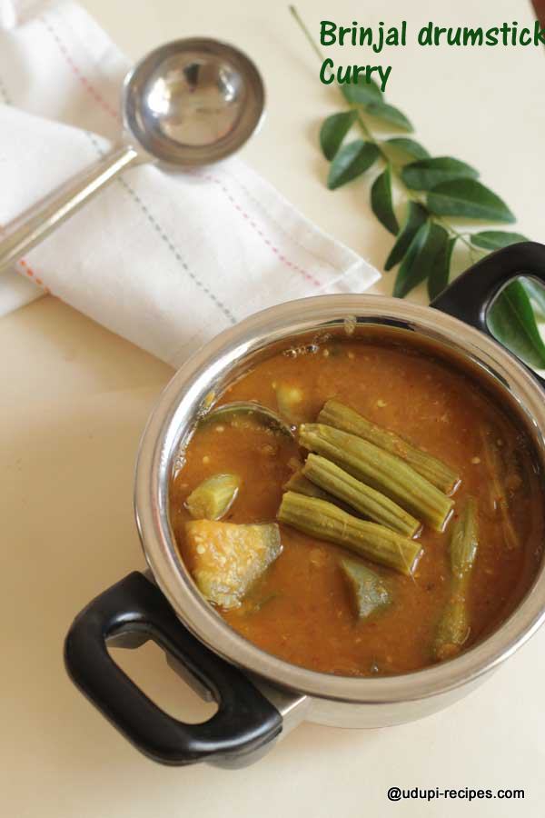 brinjal drumstick curry easy and quick