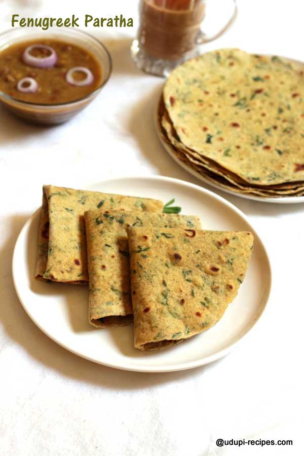 healthy fenugreek  paratha