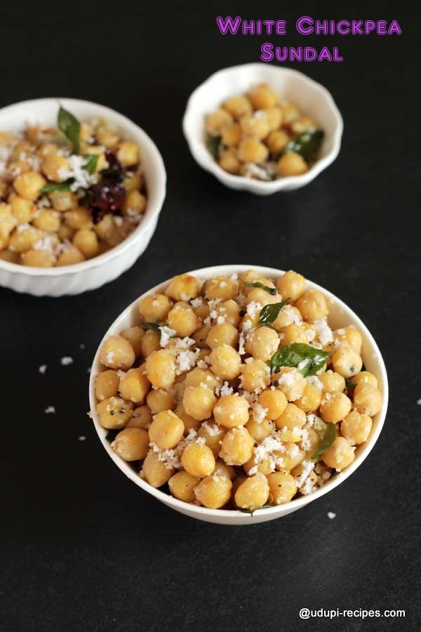 delicious white chickpea sundal