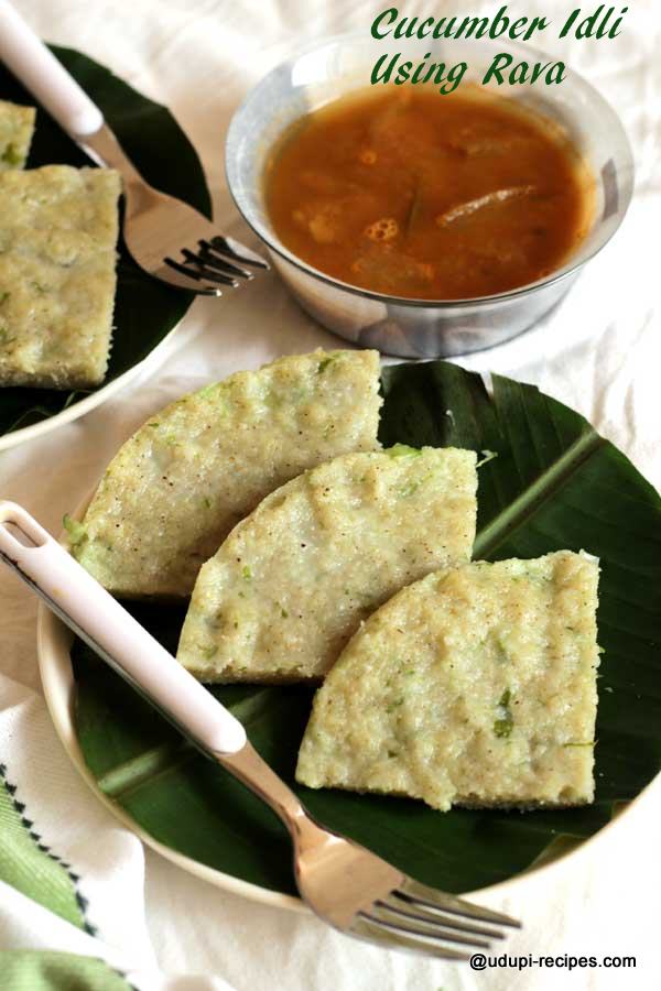 tasty cucumber savory idli-using-rava