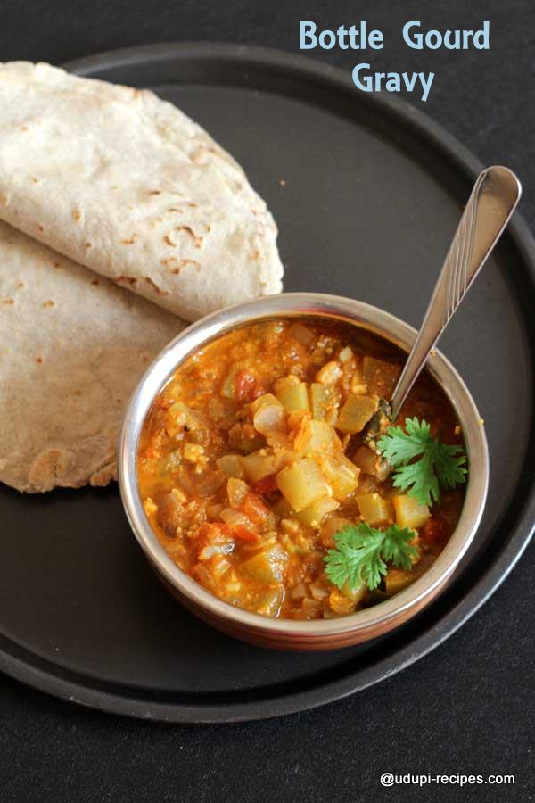 chapati-rotti-side-dish-bottle gourd gravy