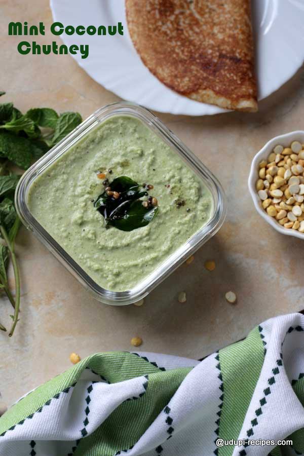 mint coconut chutney