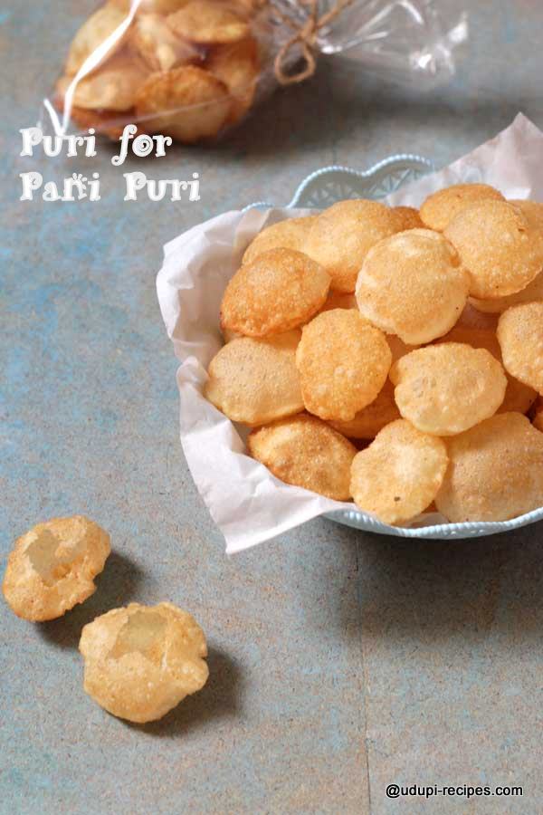 crispy puri for pani puri