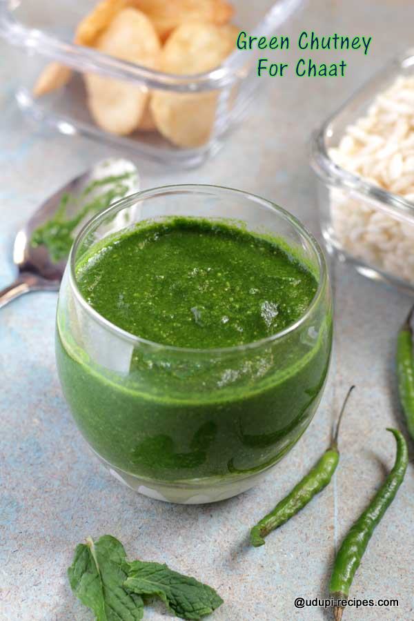 healthy green chutney for chaat