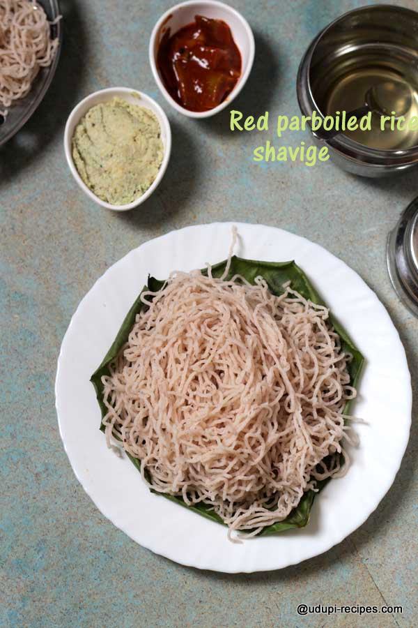 red parboiled rice shavige