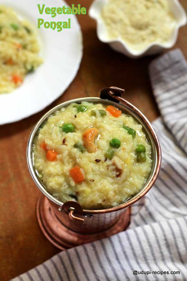 Delicious vegetable pongal