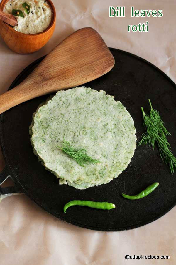 easy dill leaves rotti