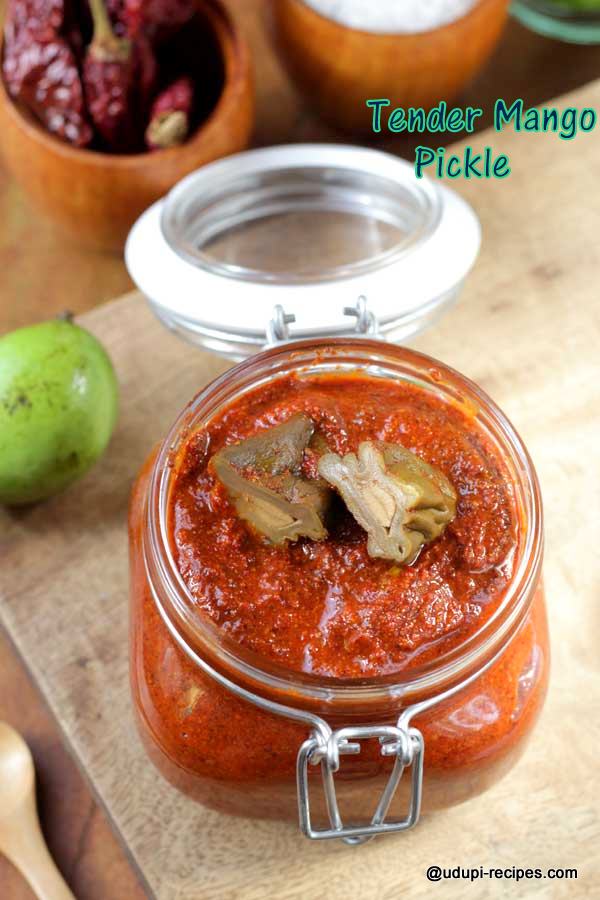 Mouth watering tender mango pickle