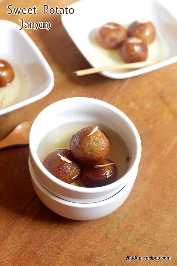 delicious sweet potato jamun