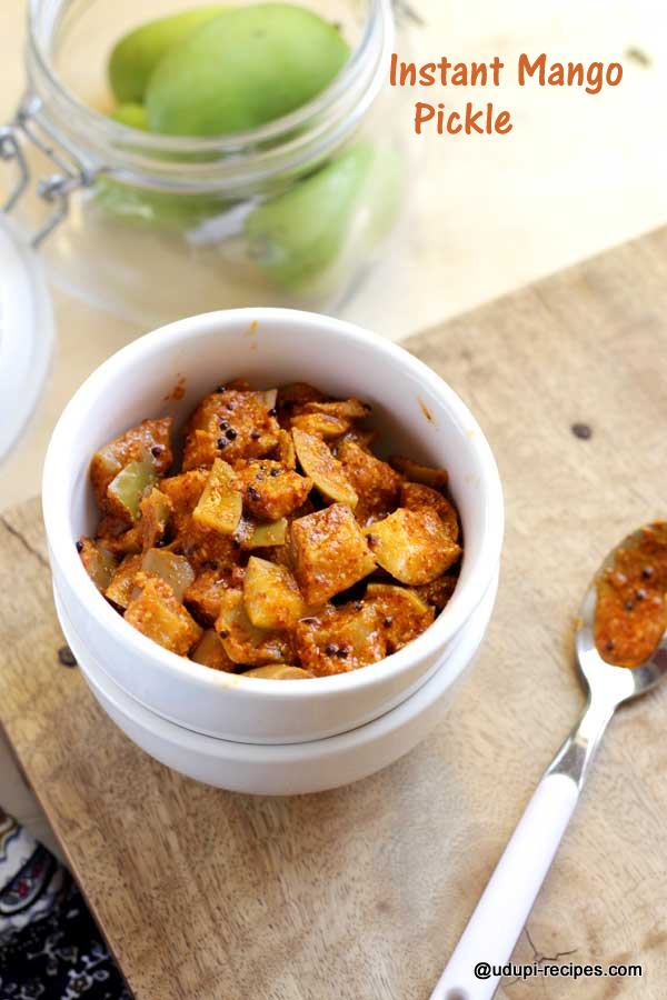 Instant mango pickle