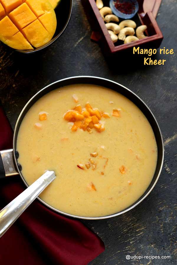 Mango rice kheer