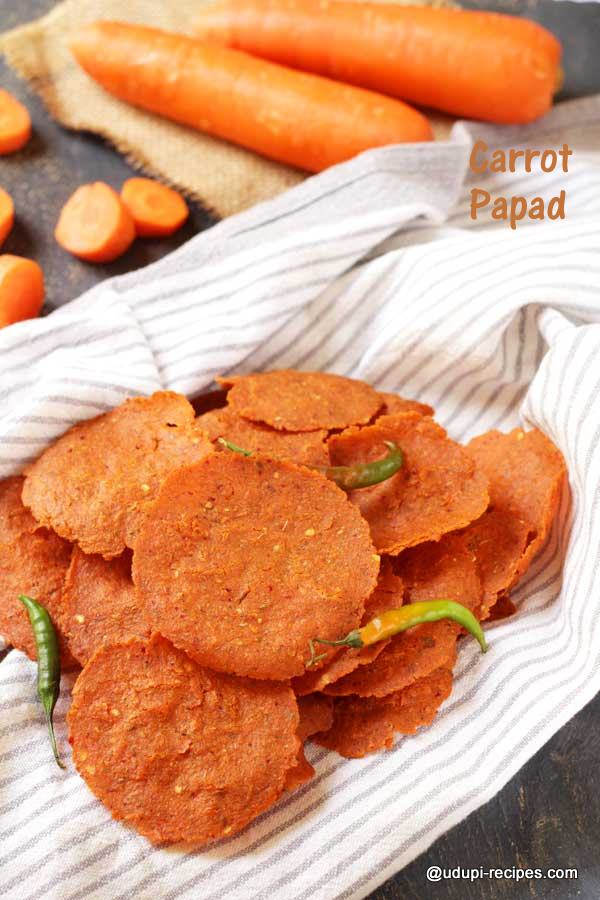 carrot papad