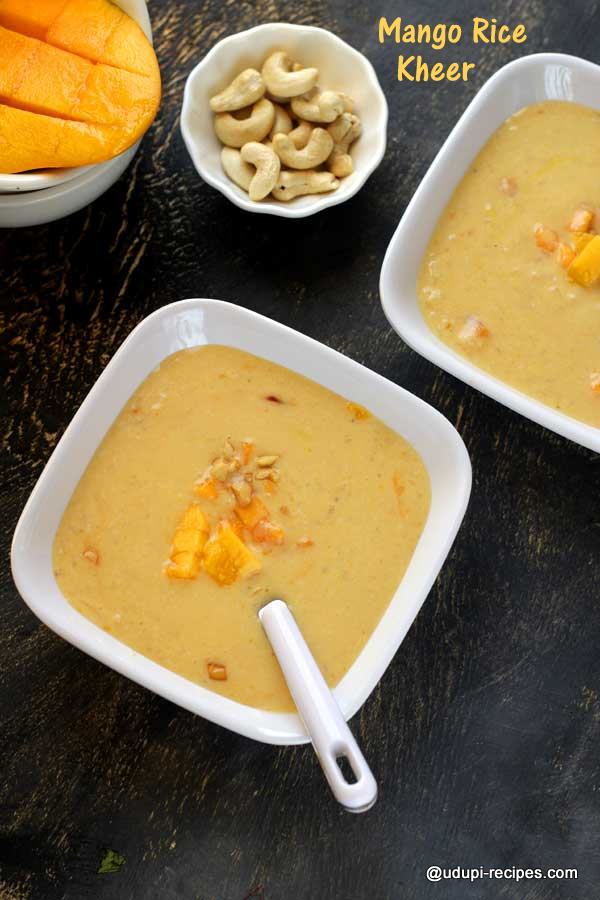 delicious mango rice kheer