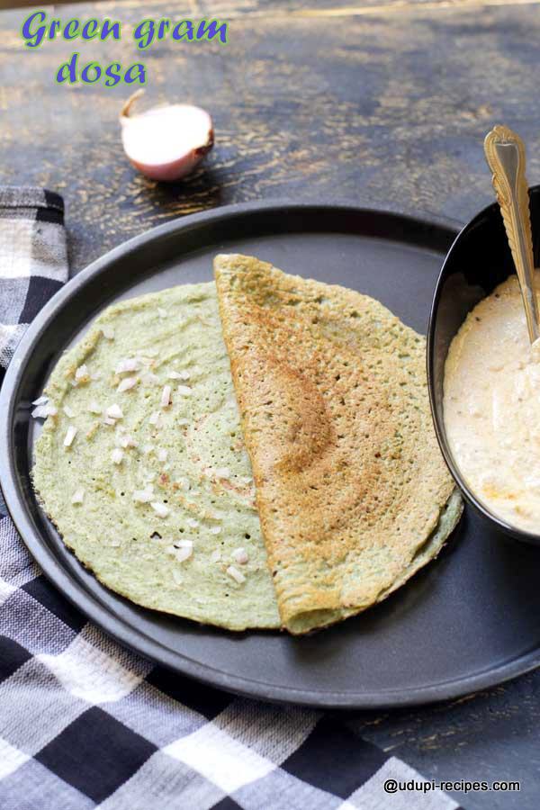 Protein packed green gram dosa