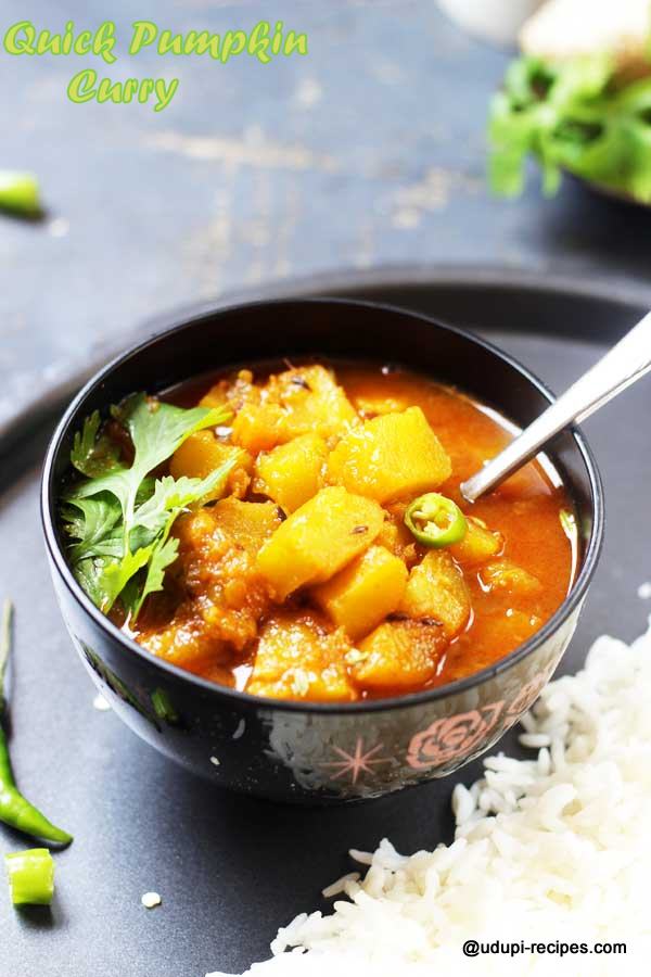 Quick pumpkin curry