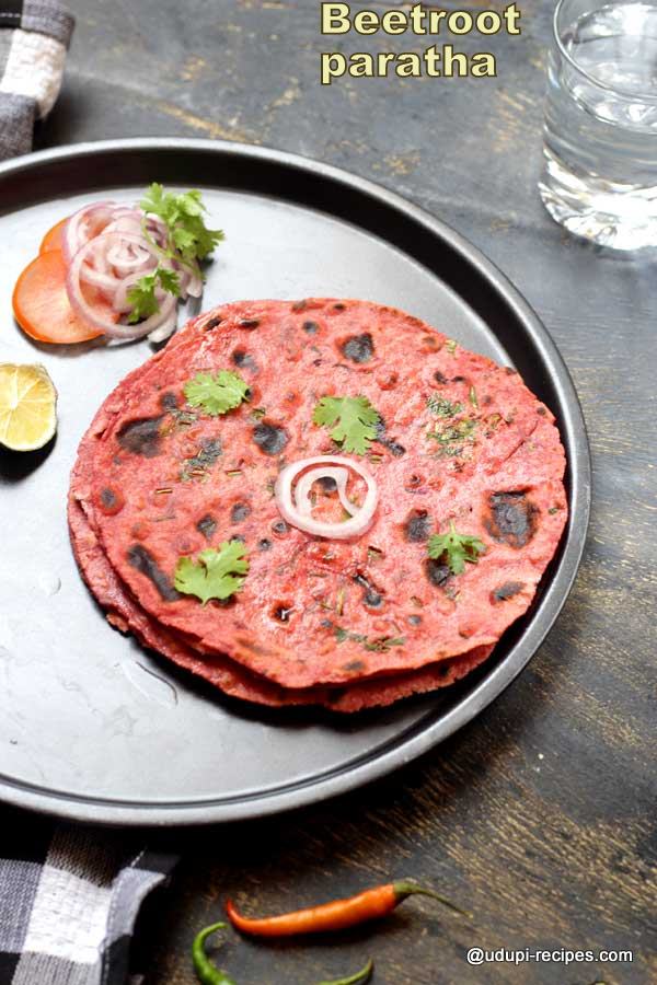 delicious beetroot paratha