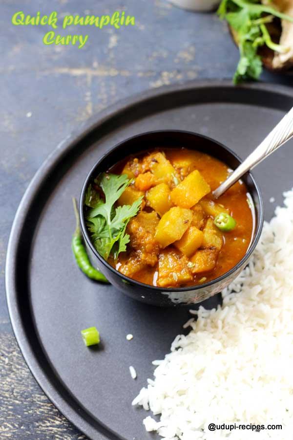 easy and delicious pumpkin curry