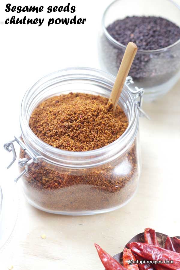 easy sesame seeds chutney powder