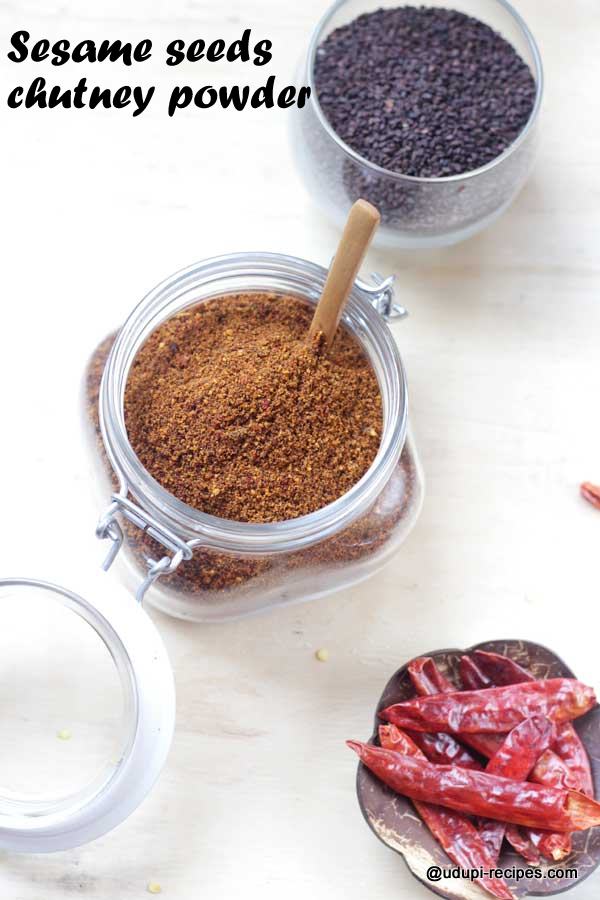 healthy sesame seeds chutney powder