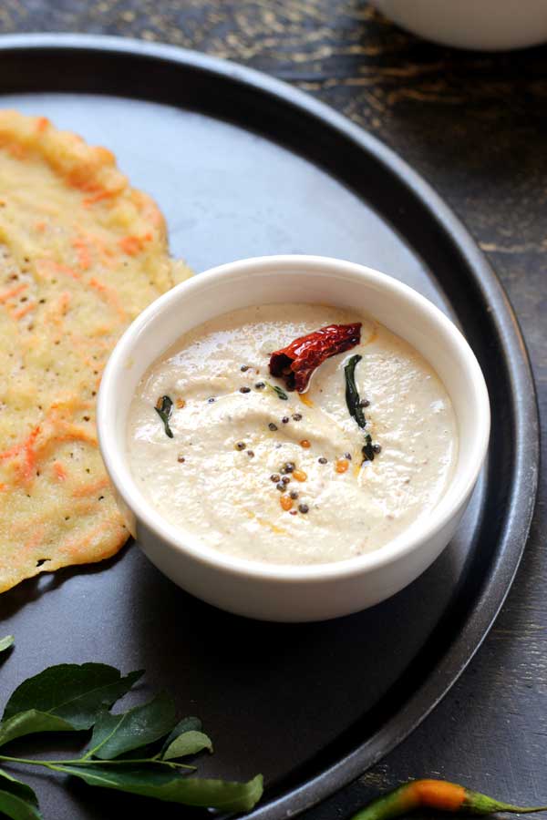 Peanut Coconut Chutney  Best with Idli, Dosa - Udupi Recipes