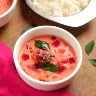beetroot pachadi with curds- easy curry