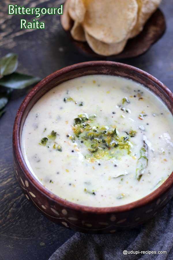 bittergourd raita