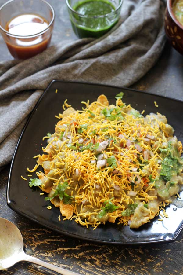 corn flakes masala puri easy chaat