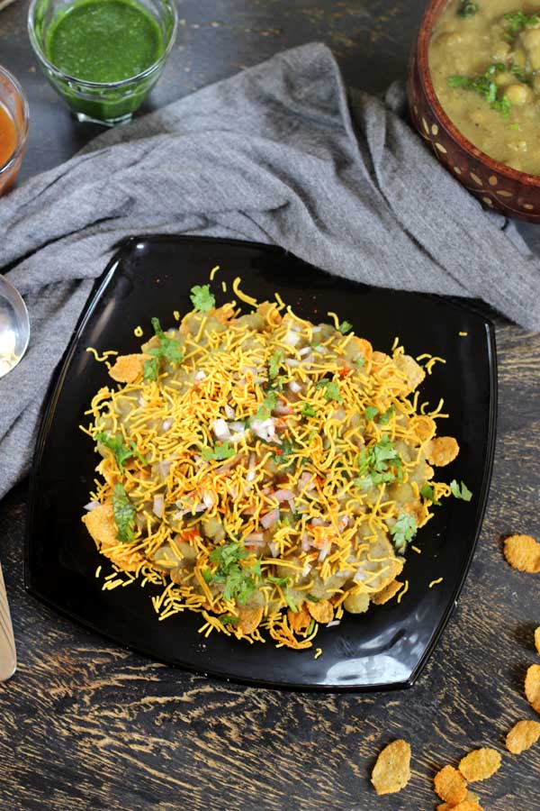 corn flakes masala puri