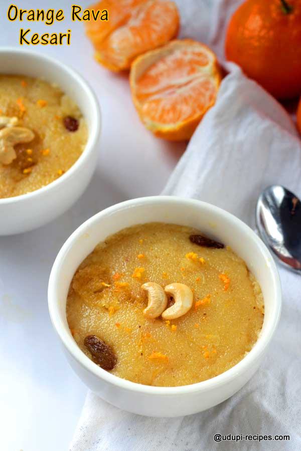 orange rava kesari