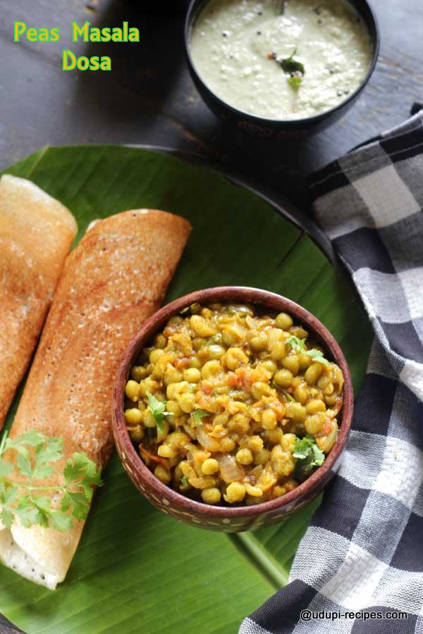 Peas masala dosa