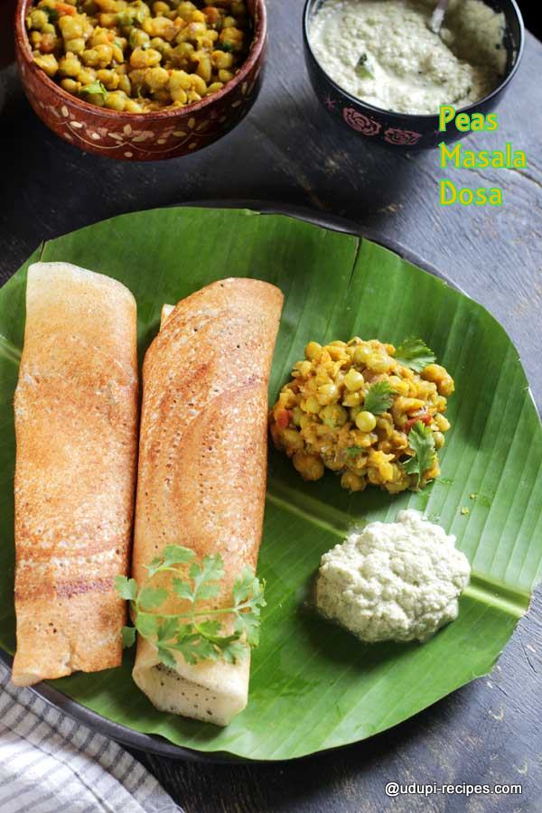 tasty peas masala dosa