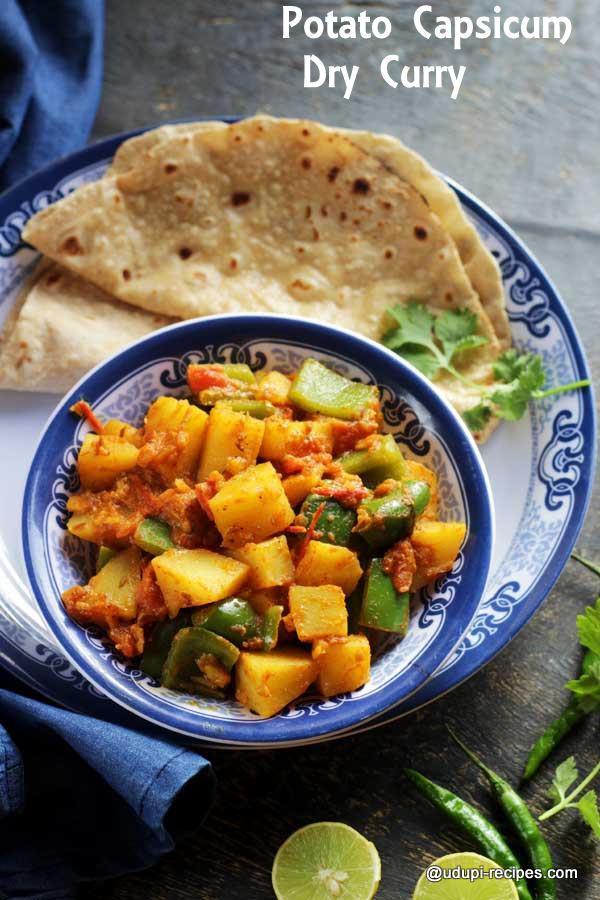 potato capsicum dry curry