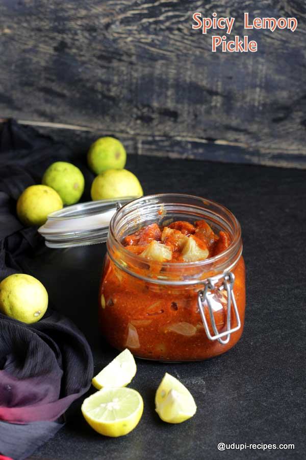 Spicy lemon pickle delicious