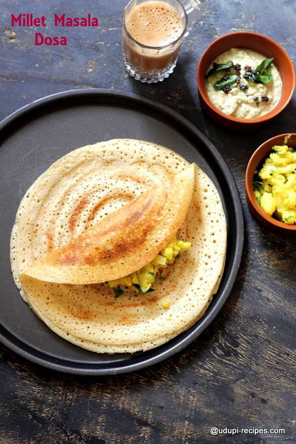 millet masala dosa