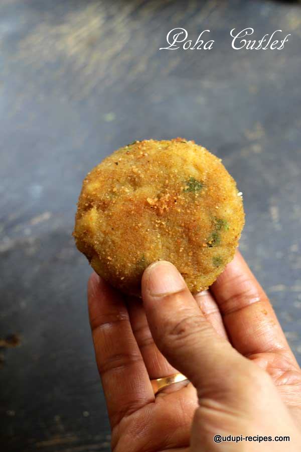 Delicious poha cutlet