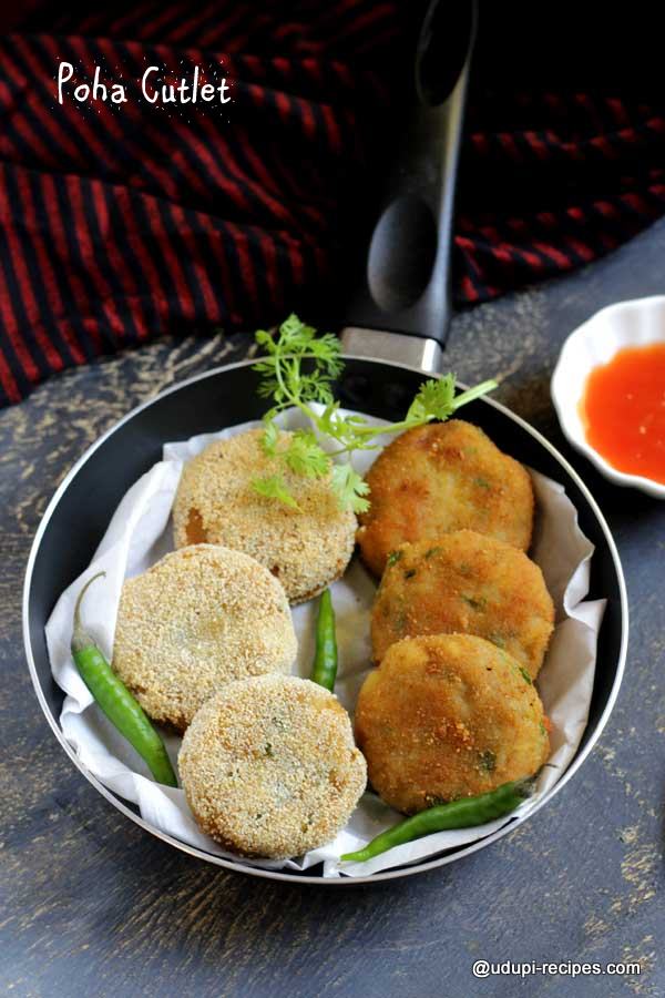 Easy snack poha cutlet