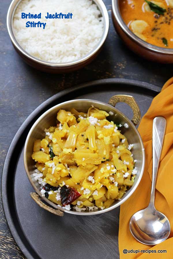 delicious brined jackfruit stirfry