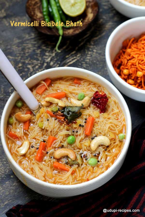 delicious vermicelli bisibele bhath