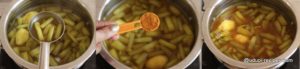 colocasia stem lentil curry step 3