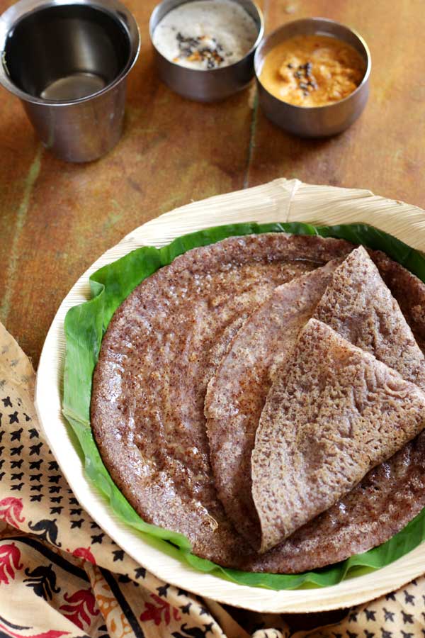 Easy ragi godhi dosa