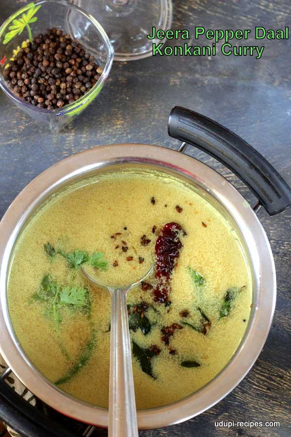 Easy Jeera Pepper Daal - VarNa