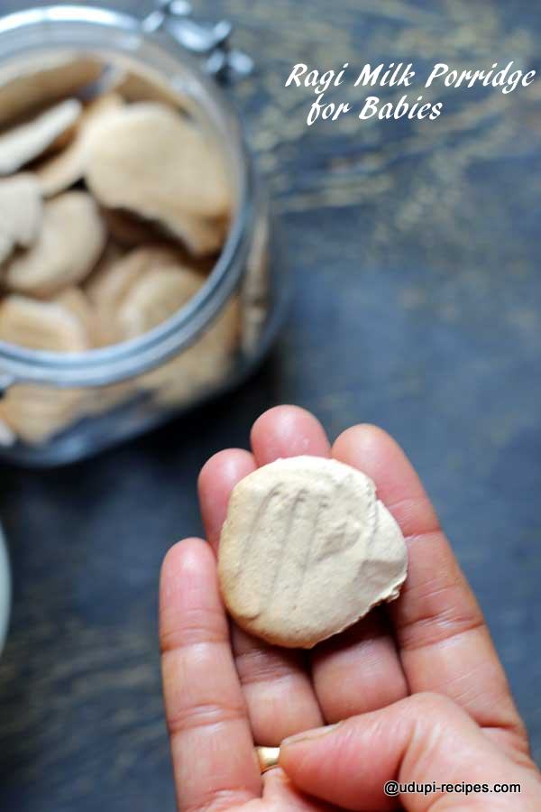 Ragi milk biscuit for porridge