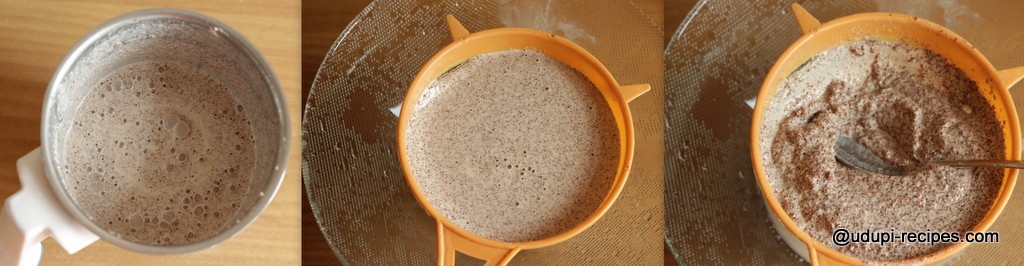 ragi milk porridge preparation step 3