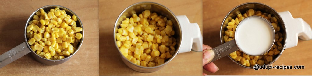 sweet corn kheer preparation step 1