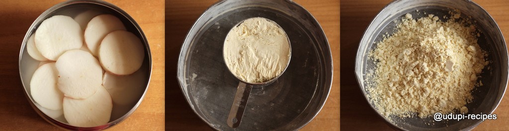 cassava pakora preparation step 2