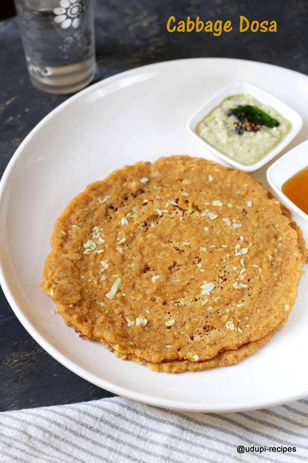 easy cabbage dosa