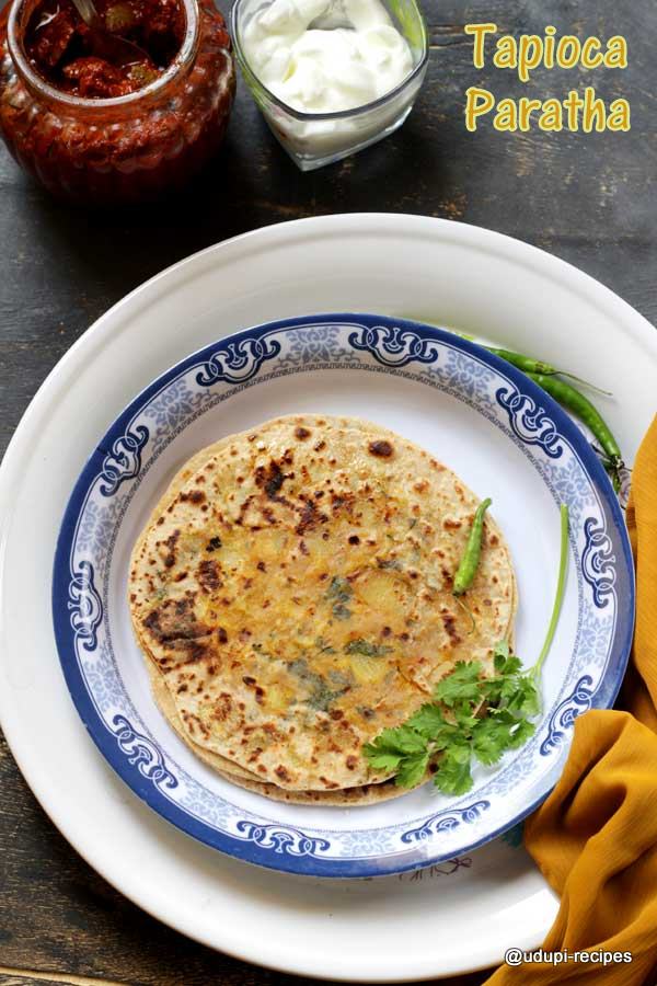 tapioca paratha step