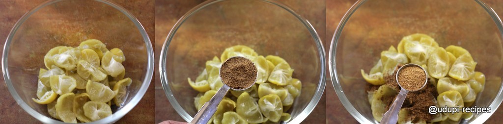 instant lemon pickle preparation step 3