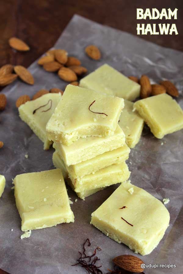 Easy Badam halwa - Almond halwa