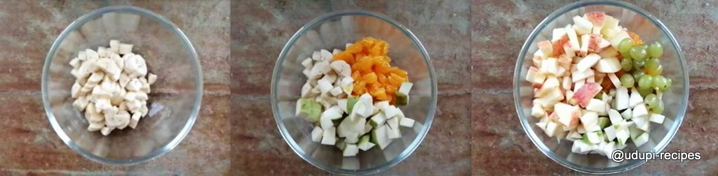 fruits chaat preparation step1